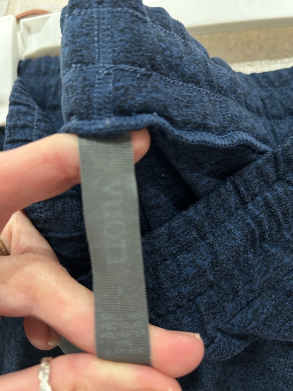 Vuori Navy Blue Track Joggers with Drawstring - Picture 4 of 6